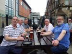 Round table: Dave Law, John Higgins, Barry Webb, Ray Thorley and Dave Holt